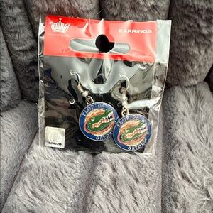 BNIP Officially licensed Florida Gators Dangle Earrings - Blue and Green